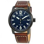 Chandler Dark Blue Dial Men's Brown Leather Watch